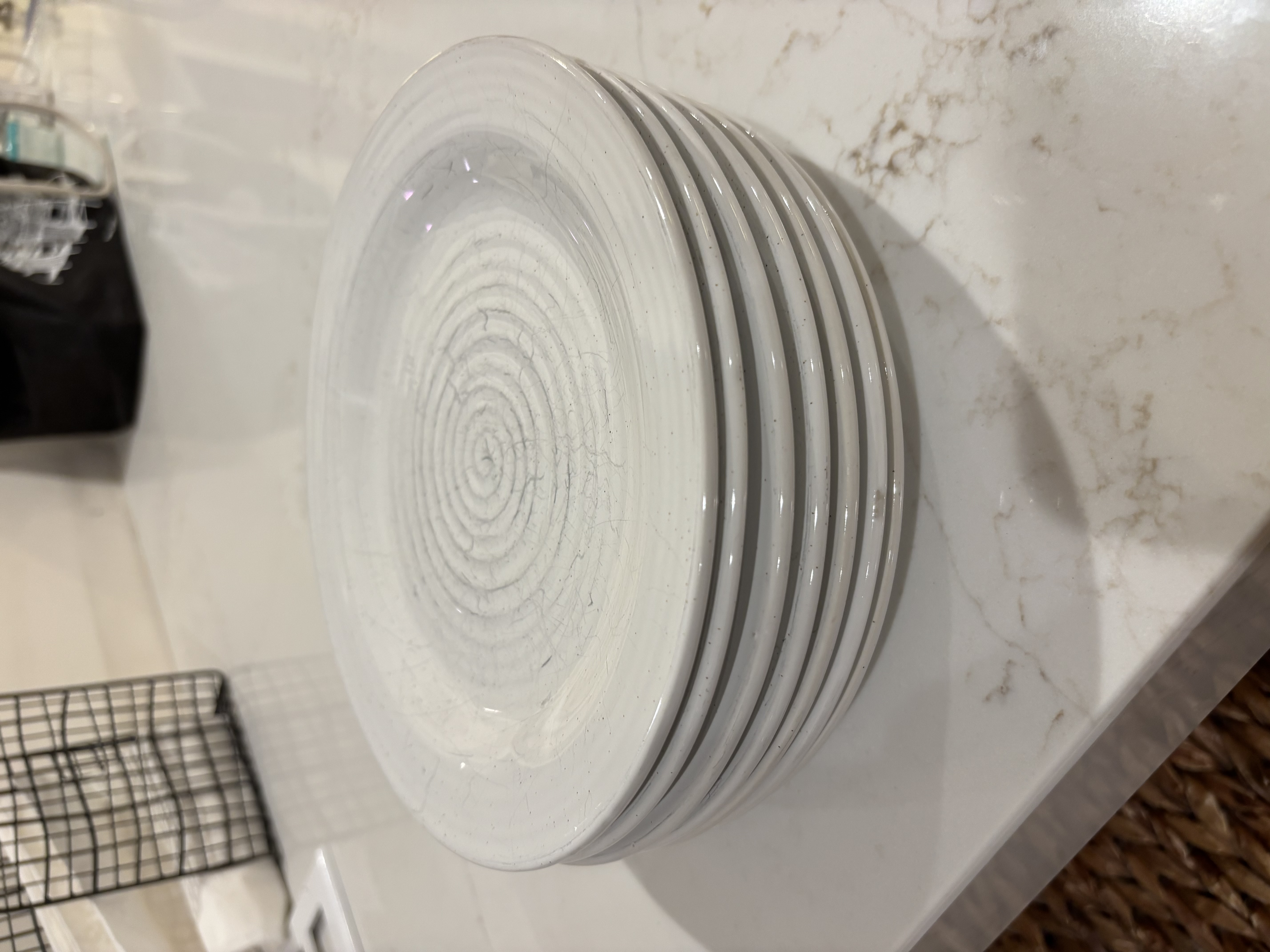 Real kitchen stack showing Tower of Hanoi principle